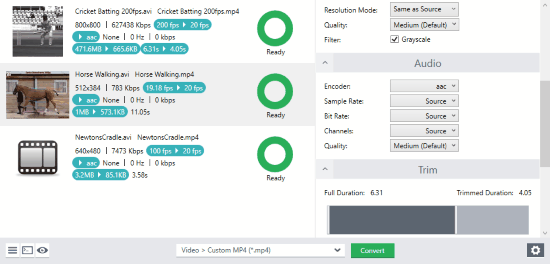 add file in a queue to convert in bulk