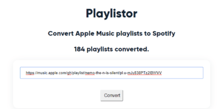convert apple music playlist to spotify PYTHON