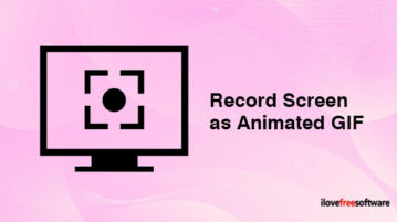 record screen as an animated GIF