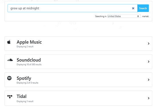 Free Music Search Engine for Spottily, Apple Music, Deezer, Tidal