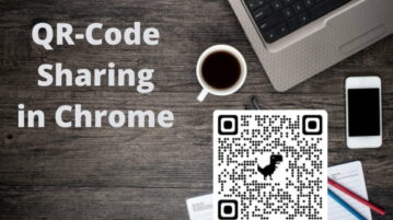 Quickly Share Webpages using QR Code Sharing in Google Chrome