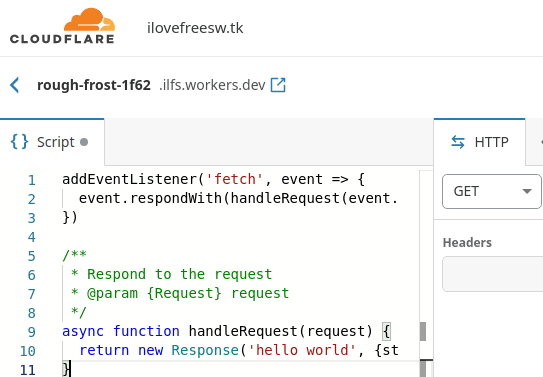 Cloudflare worker