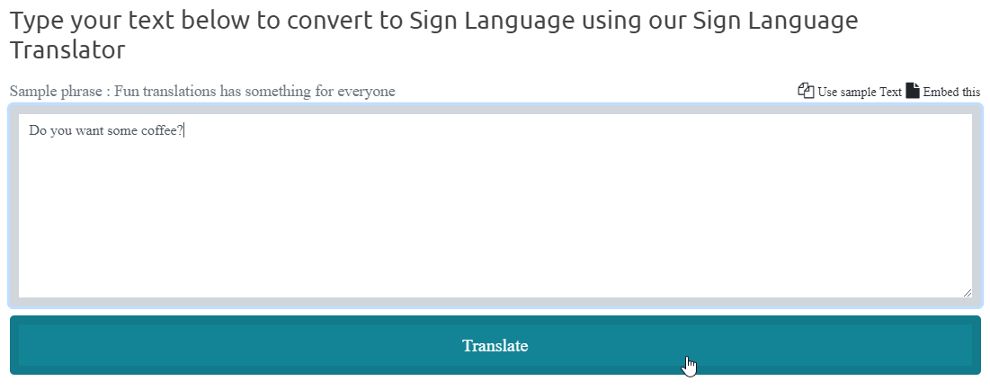 Enter your text- Fun Translations
