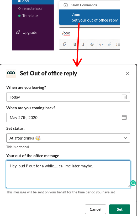 How to Set OOO Reply in Slack When You Are Out of Office