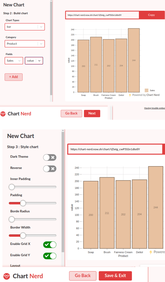 chart customize