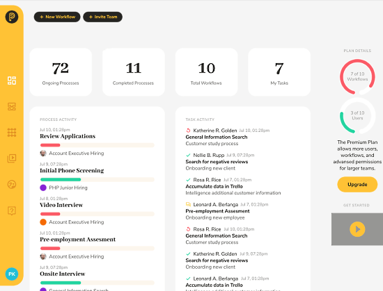 Free Kanban Style Workflow Management Tool