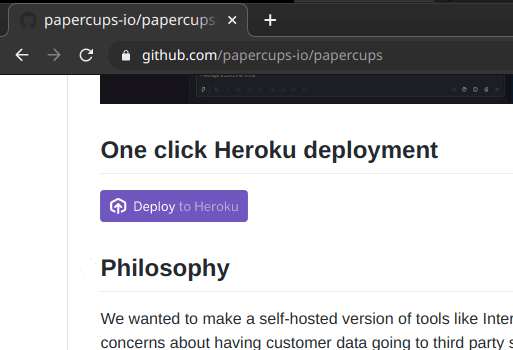 papercups heroku button