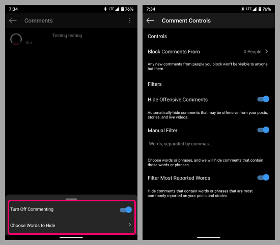 how-to-turn-off-comments-on-instagram-reels