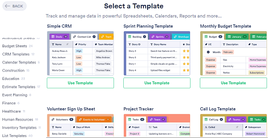 jotform tables