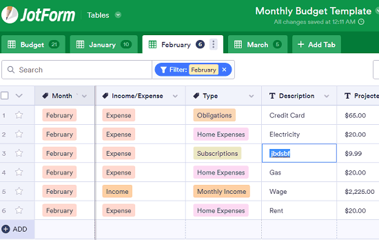 Jotform Tables: Free Airtable Alternative