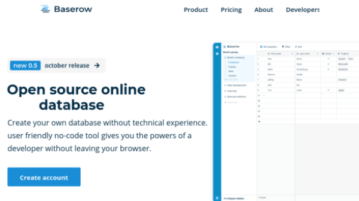 Free Self Hosted Alternative to Airtable Baserow