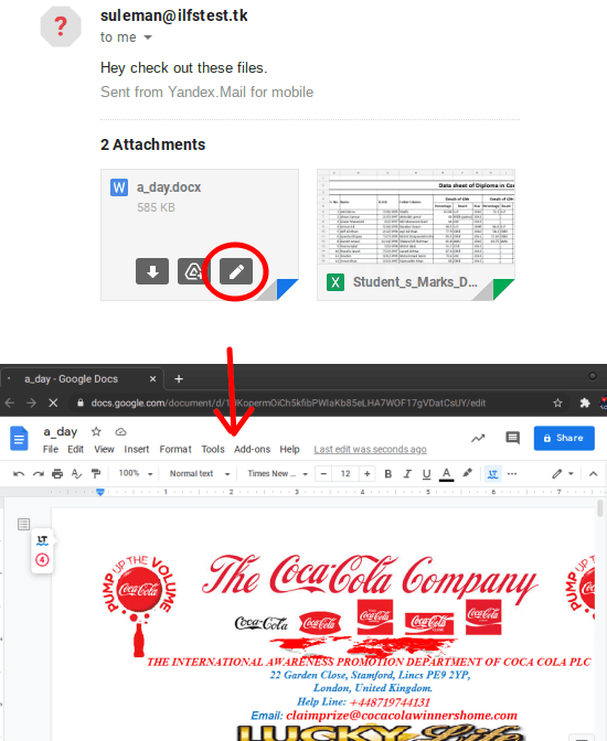 Microsoft Office Attachments Editing in Action