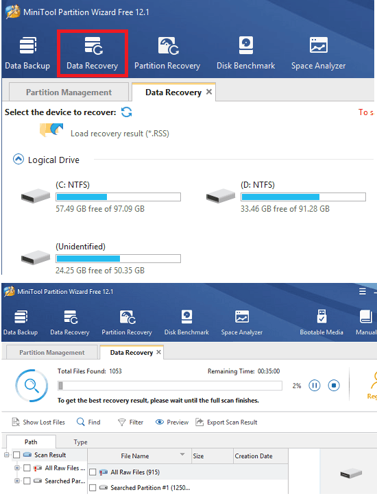 Minitool Partition Wizard Data Recovery