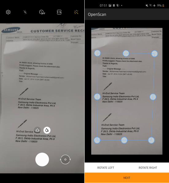 OpenScan: un escáner de documentos open source para Android