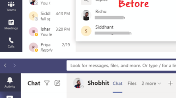 how to clear search history in microsoft teams