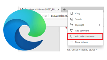 Enable Video Comments for PDFs in Microsoft Edge