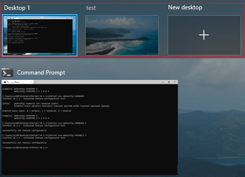 Windows 10 Virtual Desktops