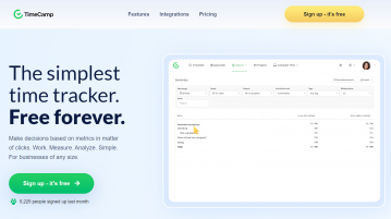 Free Online Time Tracker for Teams with Unlimited Users: TimeCamp