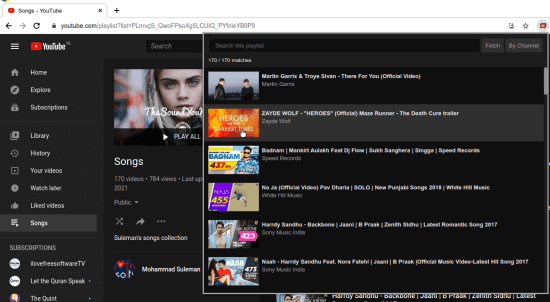 How to Search YouTube Playlist for Videos by Title, Channel Name