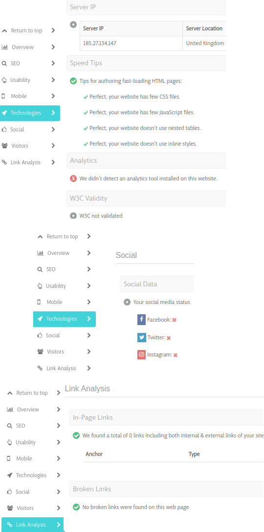 SeoBundl link analysis social media