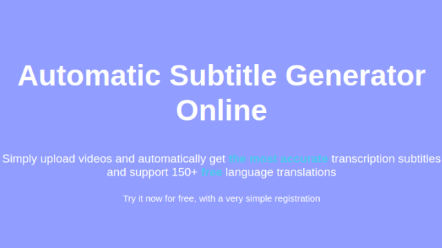 automatic subtitle generator youtube
