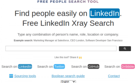 Find LinkedIn, Twitter, GitHub Profiles using this Free People Search Tool