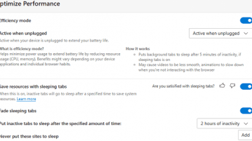 How to Enable or Disable Efficiency Mode in Microsoft Edge