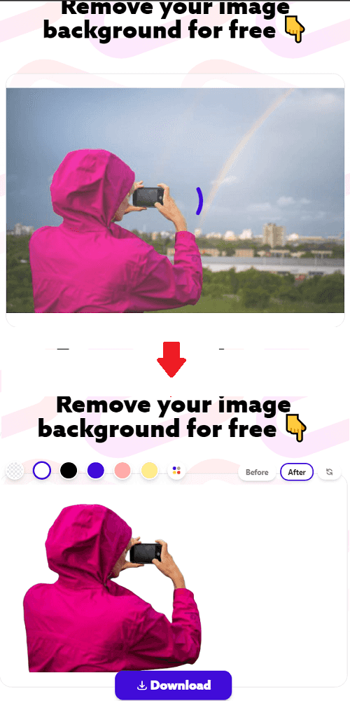 Free Online Photo Background Remover by PhotoRoom with Background Color  Changer