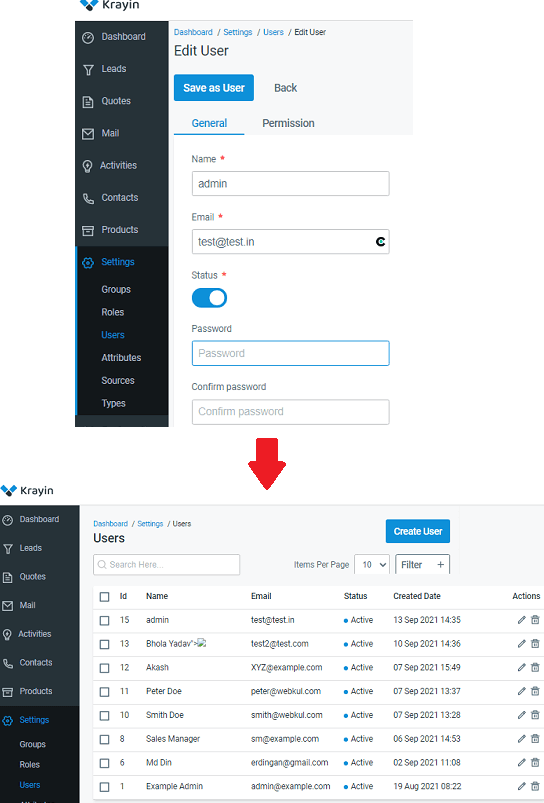 Krayin Users