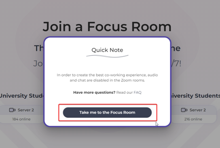 Join Focus room