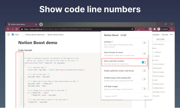 How To Add Line Numbers To Code Blocks In Notion