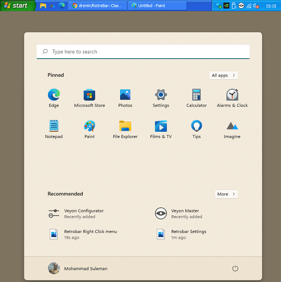 Windows XP Taskbar for Windows 11