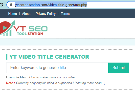 YT SEO Tools Station Video Title Generator