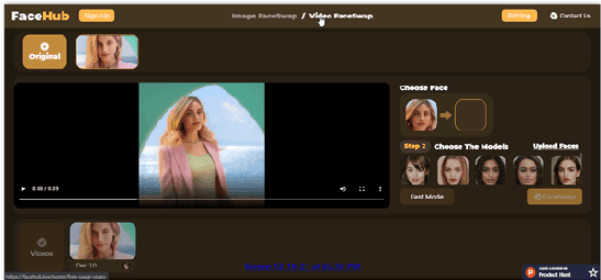 facehub video swap 1