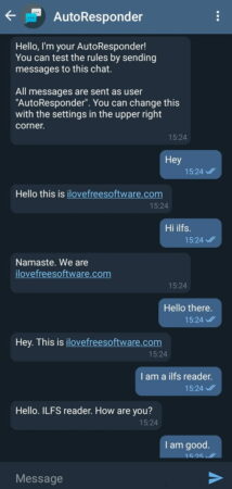 Autorespond tg reply test