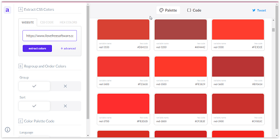 alwane color palette