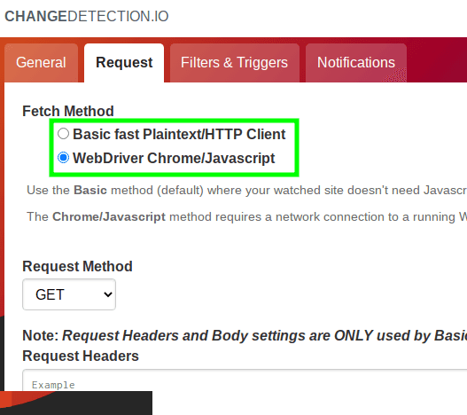 changedetection.io fetch method