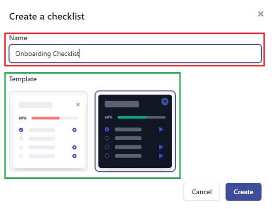 Create Checklist