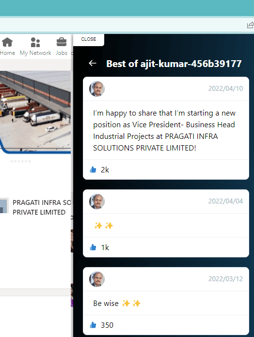 Taplio Showing Top Posts