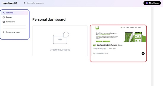 Iteration X Dashboard