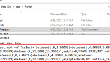 FFmpeg Generated Command