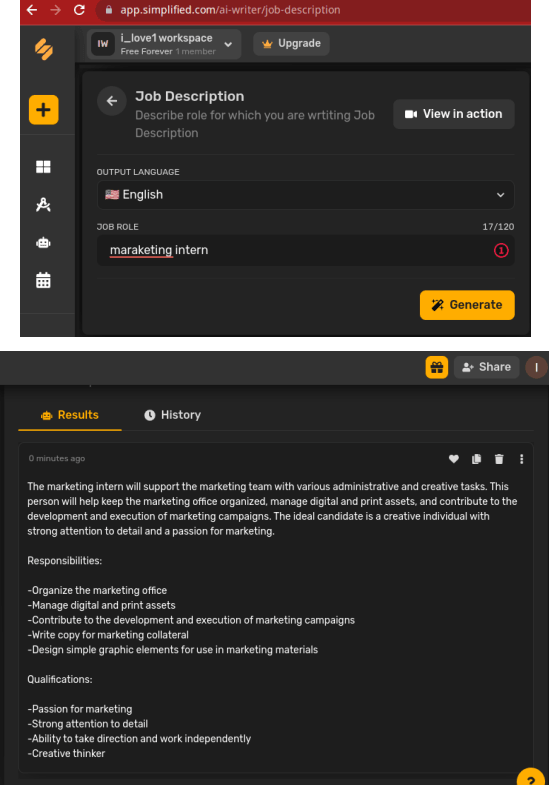 Graph Description Generator