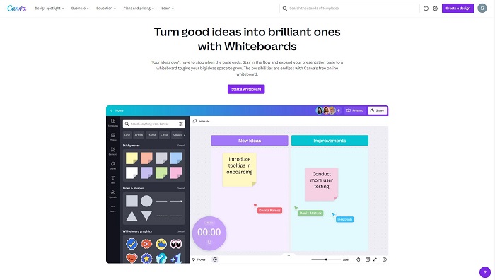 free-whiteboard-by-canva-with-templates-collaboration-project-planner