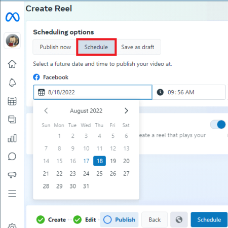 How to Schedule Reels on Facebook and Instagram