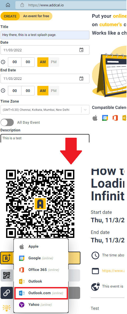 Create Add to Calendar Link for Outlook with these 5 free Websites