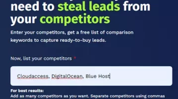 Competitive Keyword Generator Enter Keywords Name