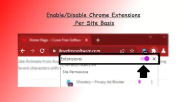 Disable or Enable Chrome Extensions on Per Site Basis