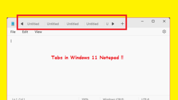 How to Enable Tabs for Notepad on Windows 11