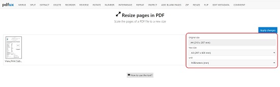 resize pdf free