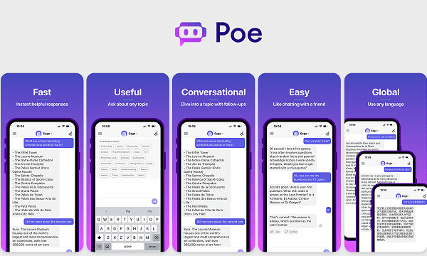 Poe's AI chatbot app now lets you make your own bots using prompts